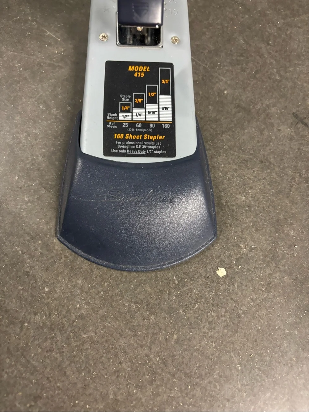 Heavy-Duty Long-Arm Stapler in Gray - High Capacity Office Stapler